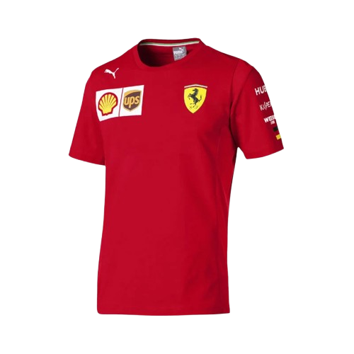 Scuderia Ferrari Men's Team T-Shirt Without Mw Logo 2019-RP Teamwear
