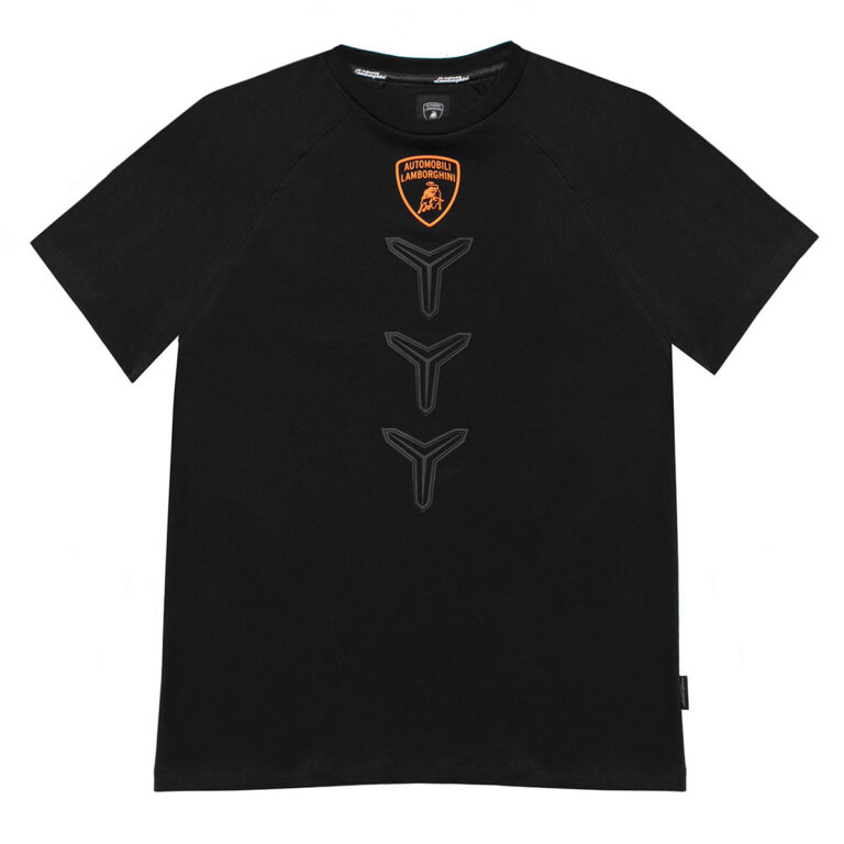 Lamborghini Men's T-Shirt Orange Black-Fanwear