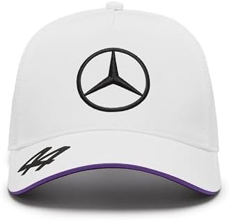 Mercedes-AMG Petronas Motorsport Lewis Hamilton Flat Brim Cap White 2017-RP Teamwear
