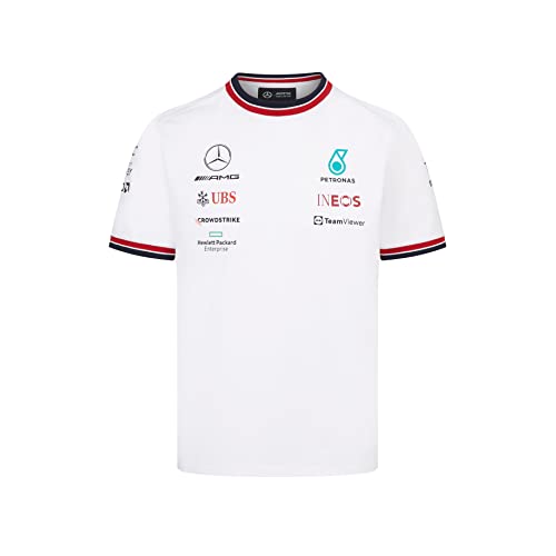 Mercedes-AMG Petronas Formula 1 Team Men's Driver T-Shirt 2022 White-RP Teamwear