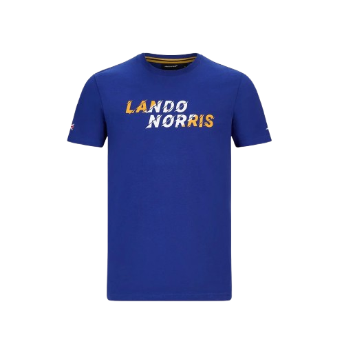 Mclaren K Lando Norris Graphic T-Shirt Blue 2020-Fanwear