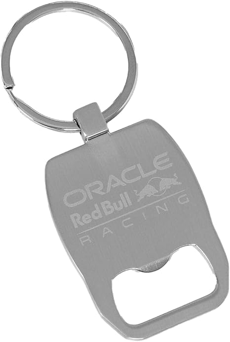 Red Bull Racing Bottle Opener Keyring Silver 2023 - Fanwear
