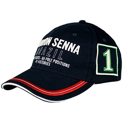 Ayrton Senna Men's Brazil 3 Times World Champion Cap Navy