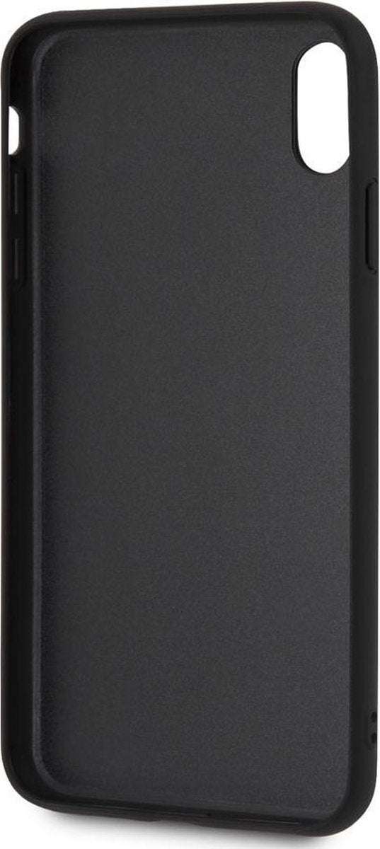BMW iPhone XS Max Hard Case - Leather - Black