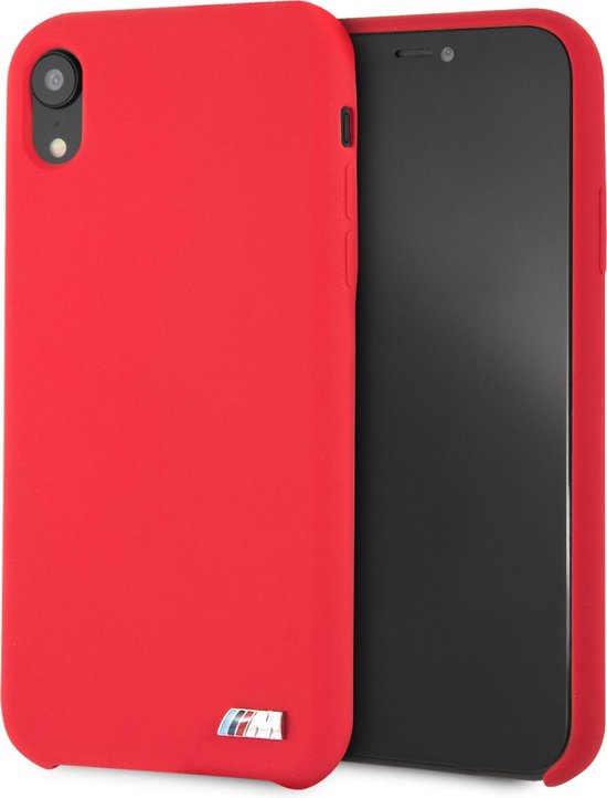 BMW iPhone XR Hard Case - Red Silicone