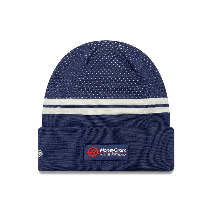 Haas F1 Engineered Beanie Navy 2025-Fanwear