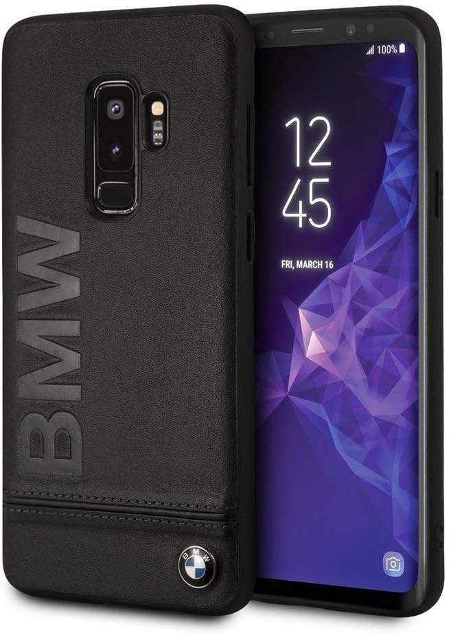 BMW Galaxy S9+ Hard Case - Signature Logo Imprint - Black
