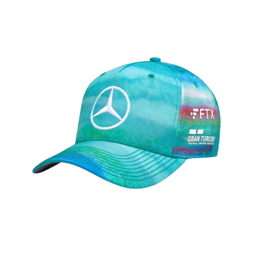 Mercedes-AMG Petronas Formula 1 Team Men's Lewis Hamilton Special Edition Miami Sea Baseball Cap 2022-RP Teamwear
