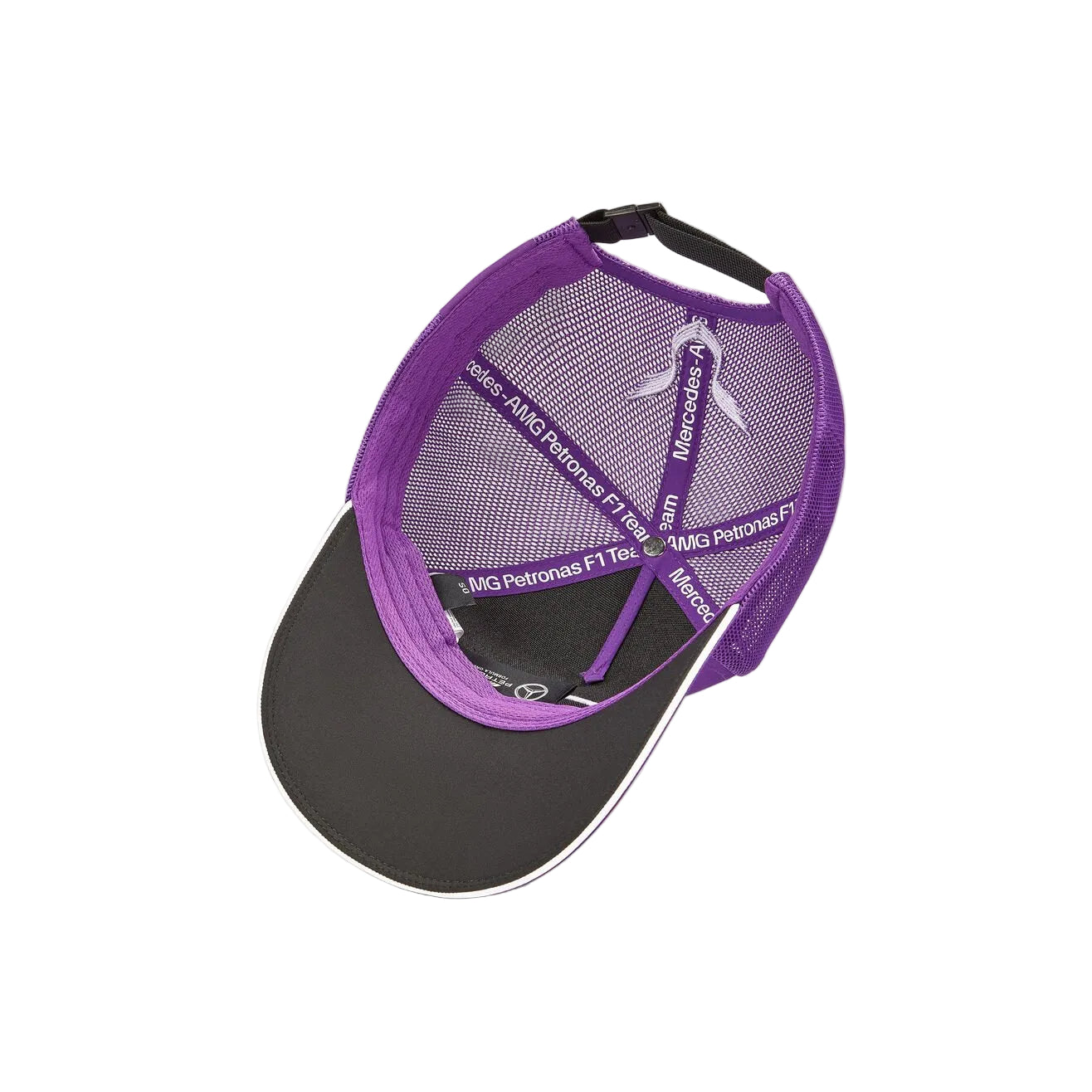 Mercedes-AMG Petronas Formula 1 Team Kids Lewis Hamilton Driver Baseball Cap Purple 2024-RP Teamwear