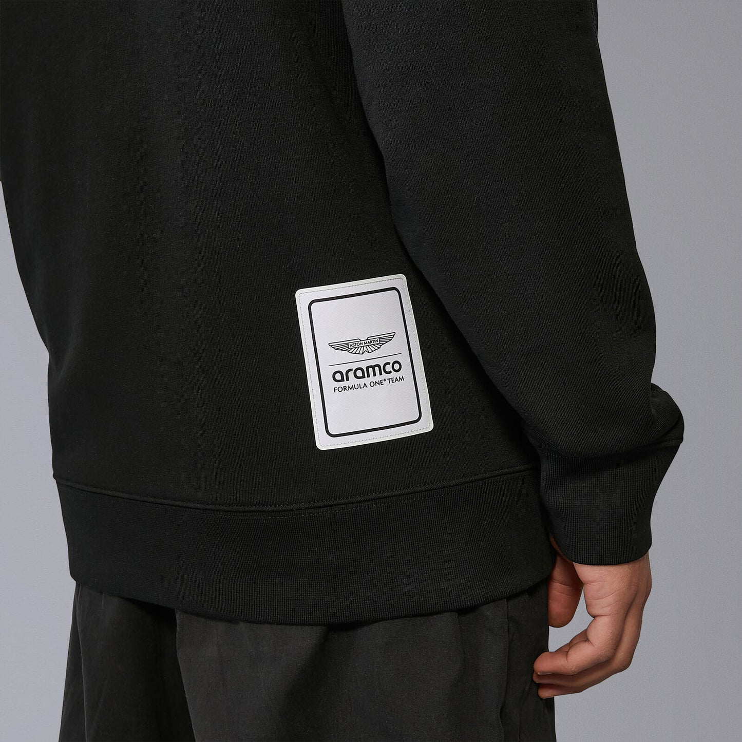 Aston Martin F1 Logo Hoodie Black 2024-Fanwear