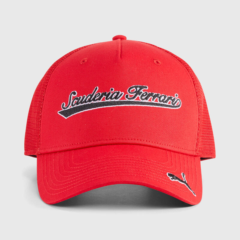 Scuderia Ferrari Trucker Cap Flat Red 2026 - Fanwear