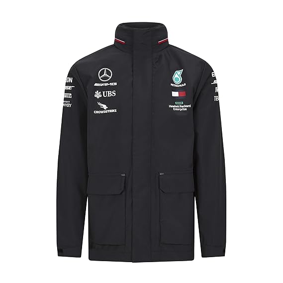 Mercedes-AMG Petronas Motorsport Rain Jacket Black 2020-RP Teamwear