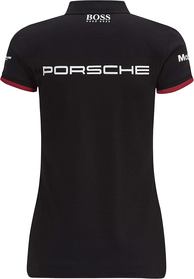 Porsche Women's Team Polo Black 2024-RP Teamwear
