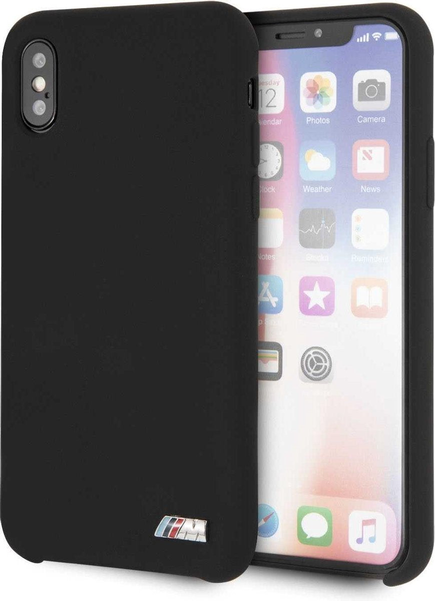 BMW M iPhone X Hard Case - Black Silicone