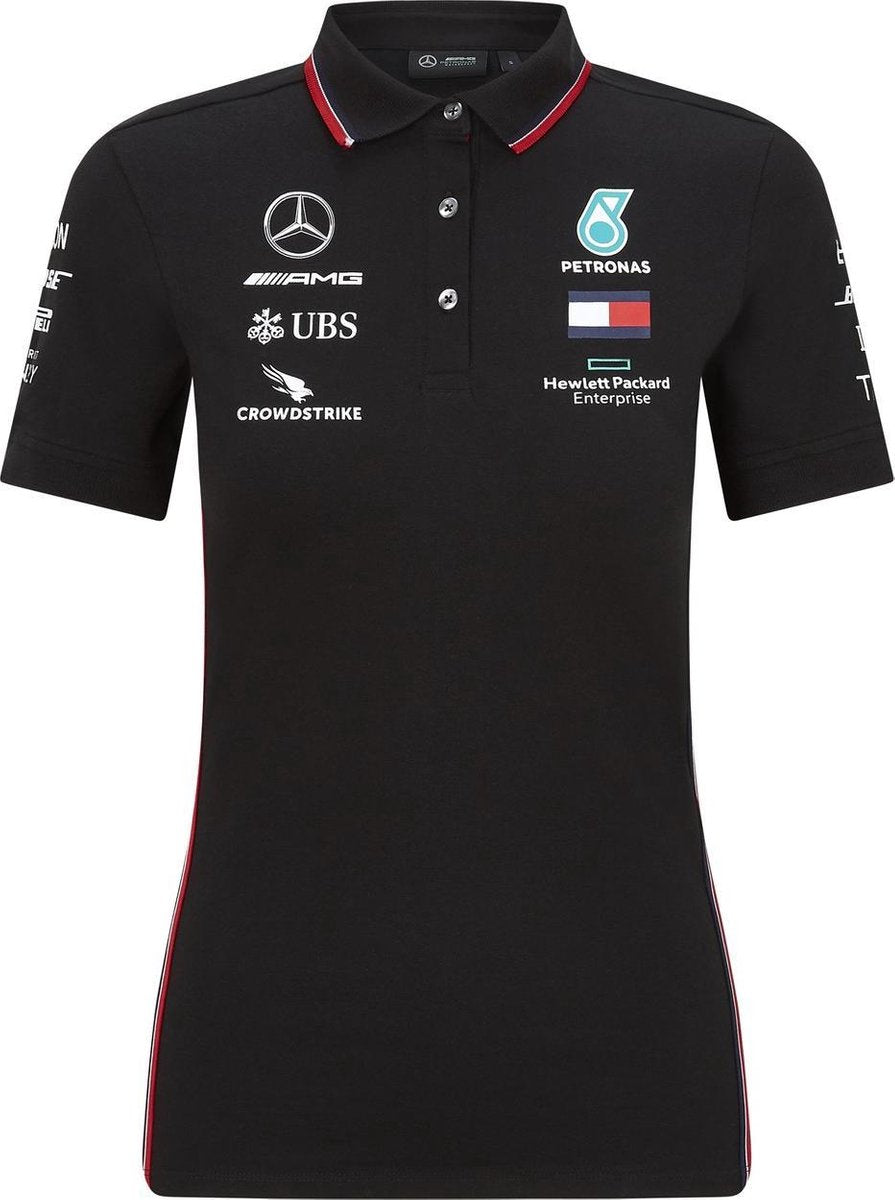 Mercedes-AMG Petronas Motorsport Women's Polo 2020 Black-RP Teamwear