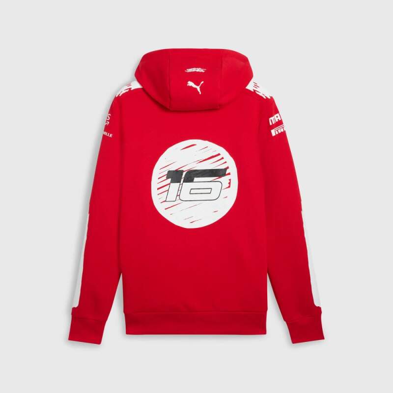 Scuderia Ferrari Special Edition Joshua Vides Charles Leclerc Hoodie Red 2023-RP Teamwear