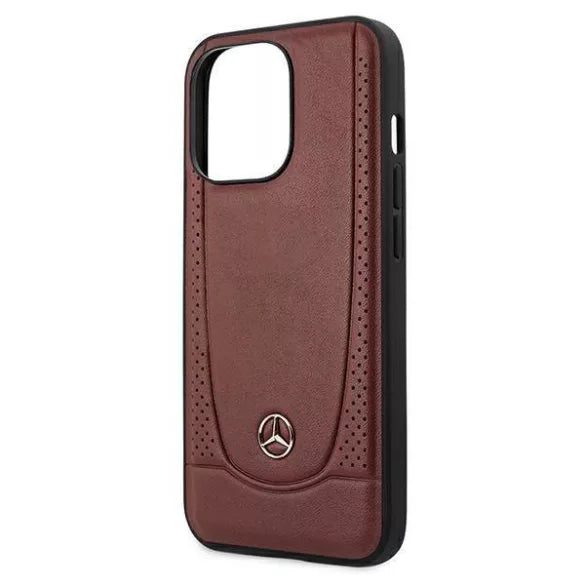 Mercedes-Benz iPhone 13 Pro Max Hard Case - Urban Leather - Bengale Red