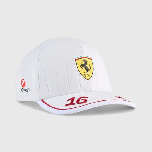 Scuderia Ferrari Charles Leclerc Flat Brim Cap Toro Rosso Corso Red 2019-RP Teamwear