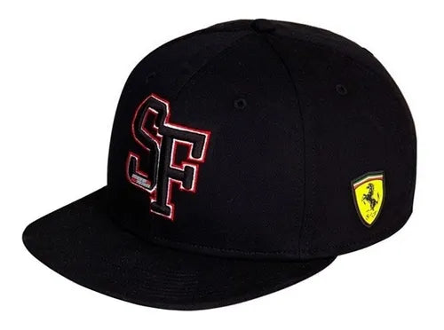 Scuderia Ferrari Flat Brim Cap Black 2018-Fanwear
