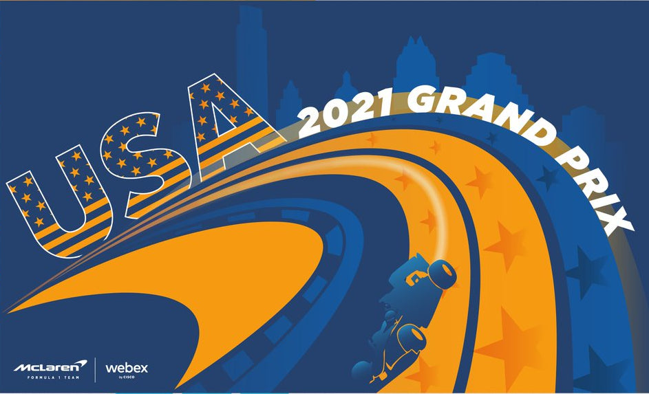 McLaren USA Grand Prix Flag - 2021