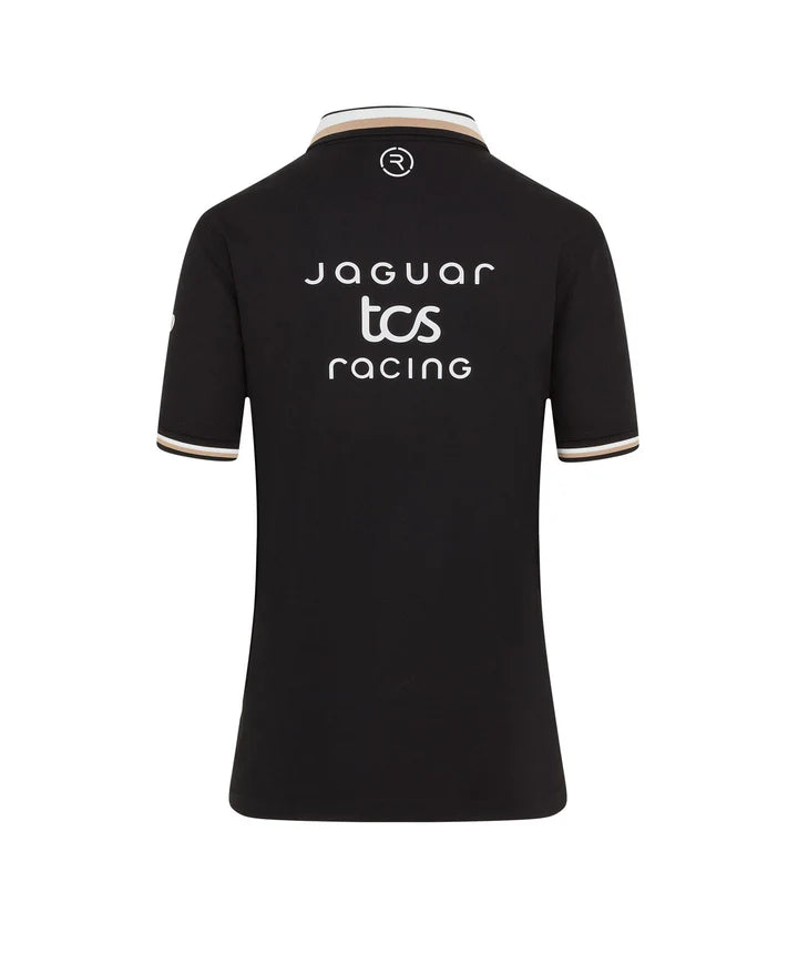 Jaguar Formula E Men's Sleeve Polo Shirt Black 2025-RP Teamwear