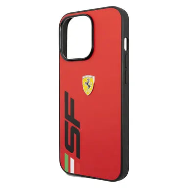 Ferrari iPhone 13 Pro Hard Case - Big SF Logo - Red