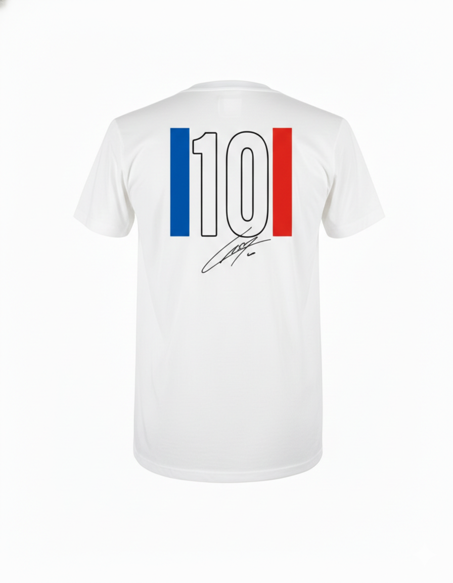 Apline Kids Pierre Gasly T-Shirt White 2023 - Fanwear