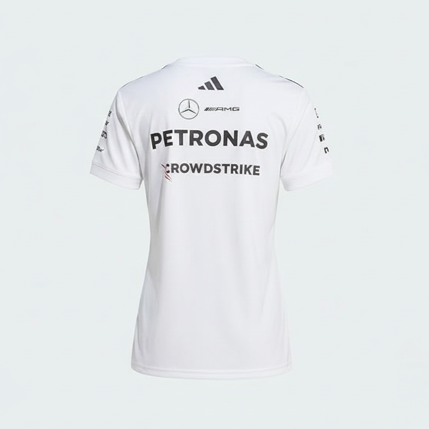 Mercedes Women's Team Driver Jersey White 2025-RP Teamwear