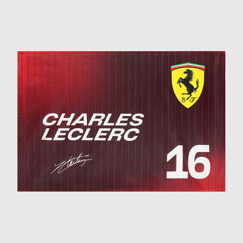 Scuderia Ferrari Fanwear Charles Leclerc Red Flag 60x90 cm - 2025