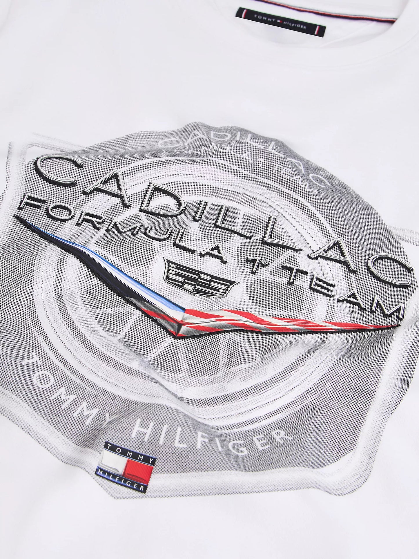 Cadillac F1 Team x Tommy Hilfiger Men's Tyre Graphic T-shirt Black 2026 - Fanwear