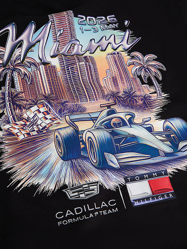 Cadillac F1 Team x Tommy Hilfiger Men's Miami Graphic Hoodie Team Black 2026 - RP Teamwear