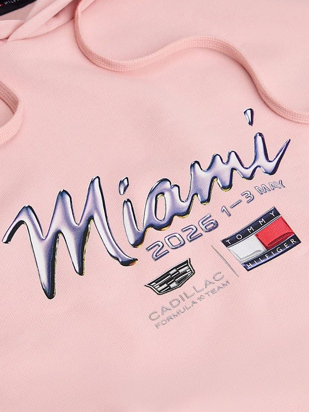 Cadillac F1 Team x Tommy Hilfiger Men's Miami Graphic Hoodie Team Pink 2026 - RP Teamwear