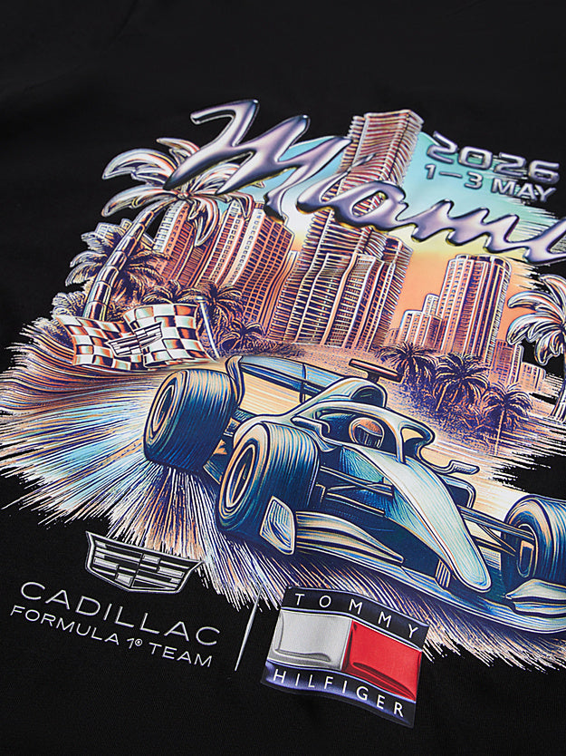 Cadillac Men's Miami Graphic T-shirt Black 2026 - Fanwear