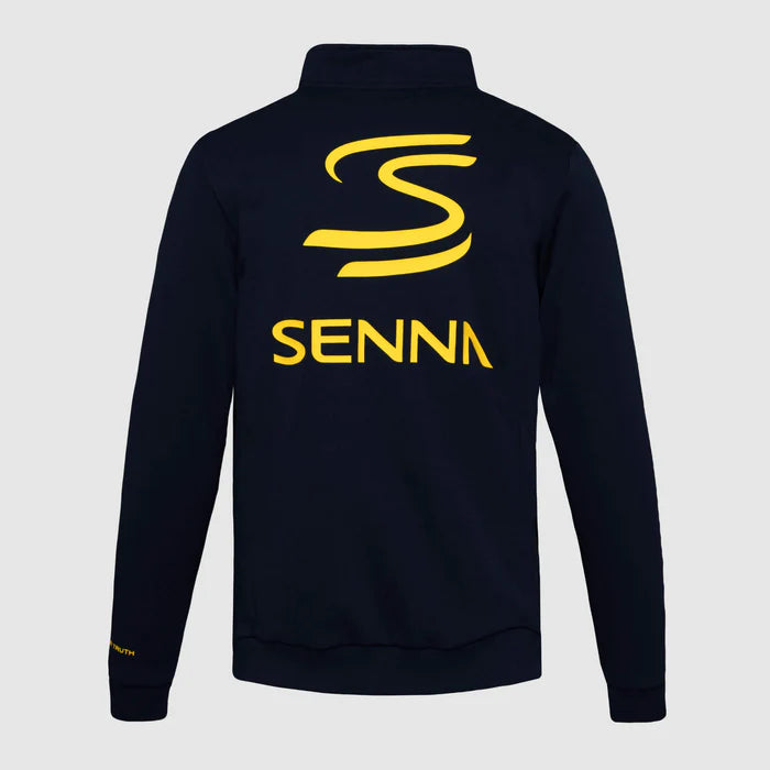 Ayrton Senna Men's Legacy Fleece 1/4 Zip Navy 2025-Fanwear