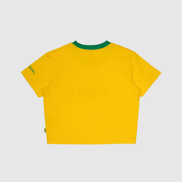 Ayrton Senna Women's Legacy Crop T-shirt Yellow 2026 - Fanwear