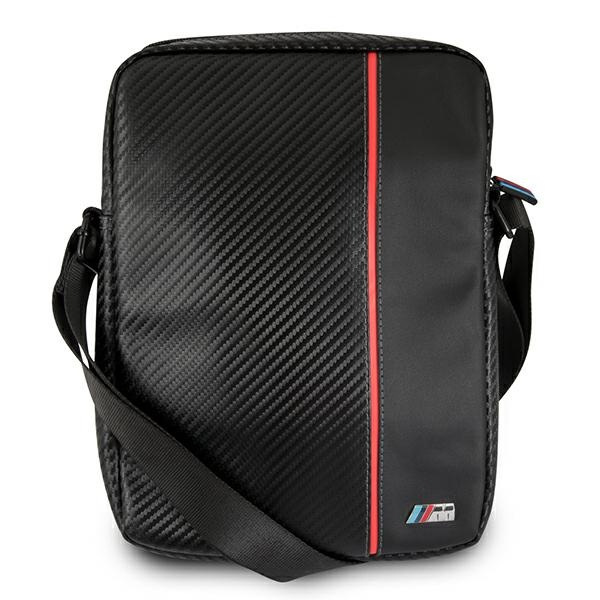BMW Tablet Bag PU Leather Carbon Effect PU Carbon Red Stripe