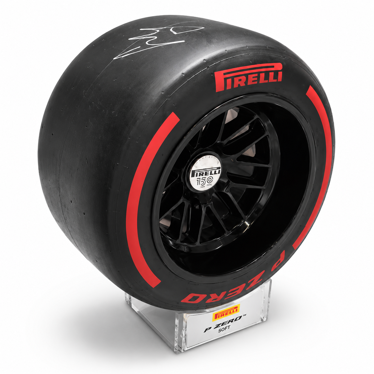 Pirelli Wind Tunnel Tyre Trophy Soft Red (150 Years) - Signed - Rp Teamwear
