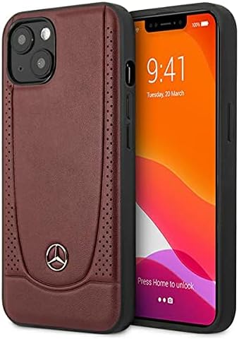 Mercedes-Benz iPhone 13 Hard Case - Urban Leather - Bengale Red