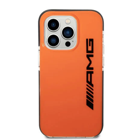 AMG iPhone 14 Pro Hard Case - PC/TPE - Orange Black
