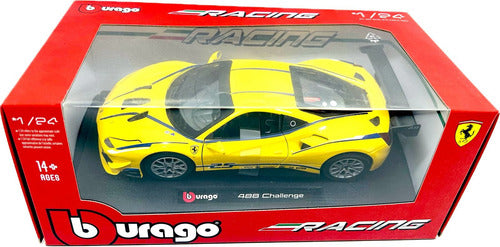 1:24 Scale Model | Ferrari 488 Racing Challenge #25 Yellow