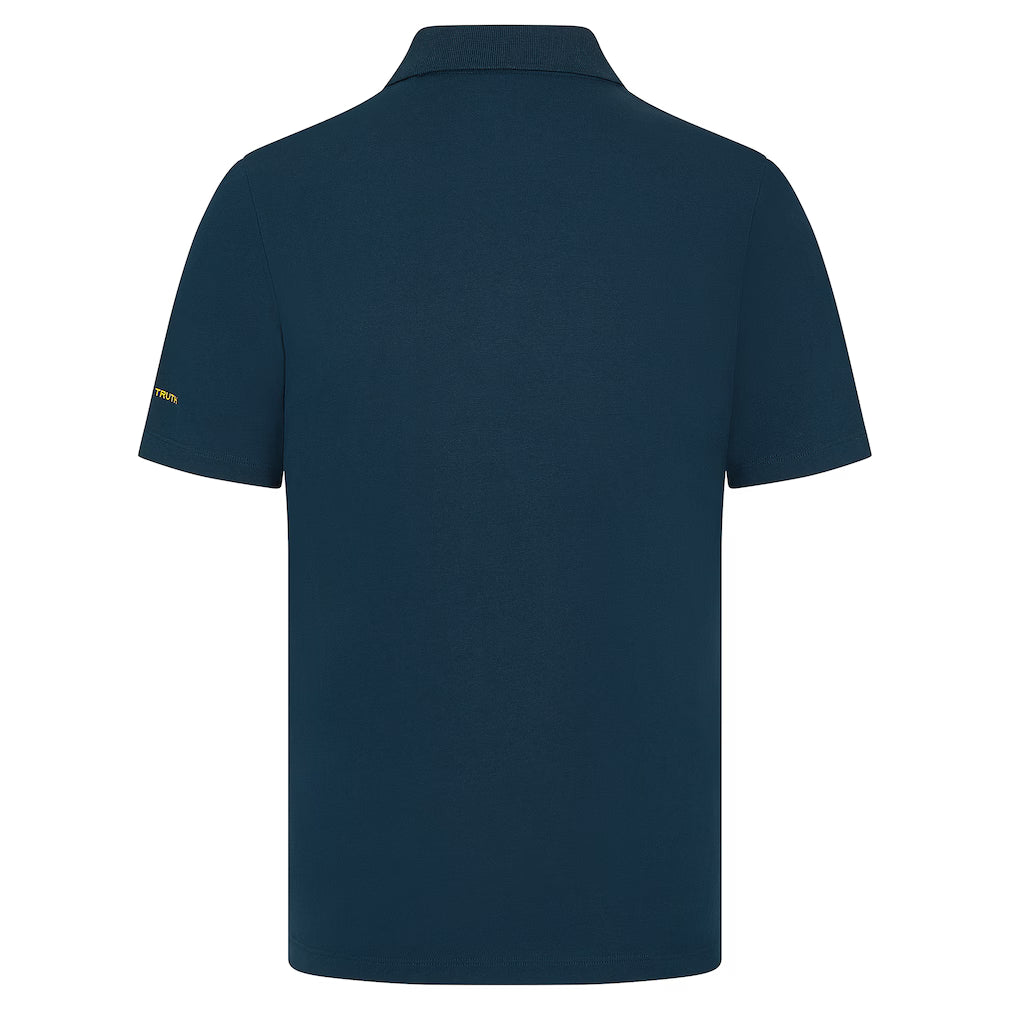 Ayrton Senna Men's Logo Polo Pageant Blue 2024-Fanwear