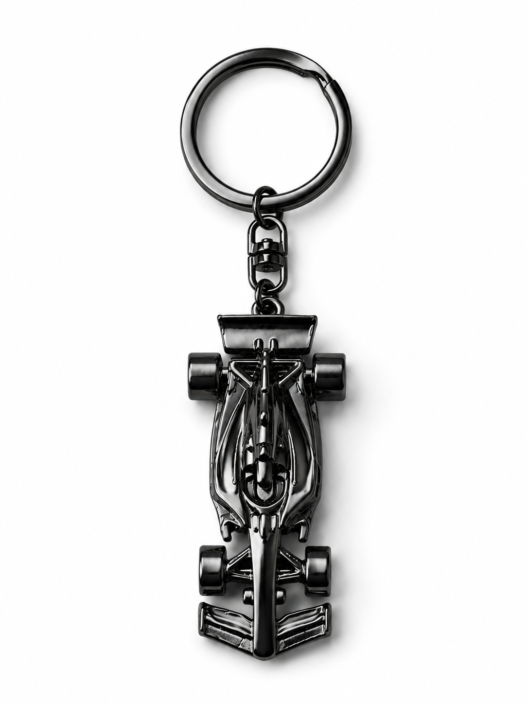 World Car Black Keyring