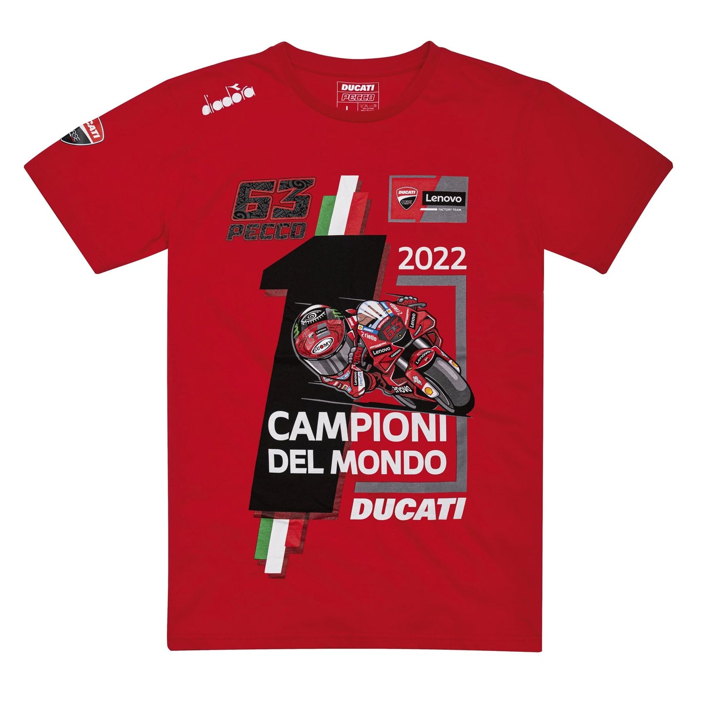 Ducati Pecco Bagnaia Celebritive T-Shirt Red