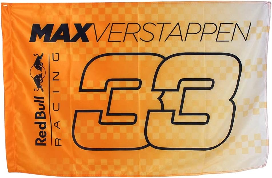 Red Bull Racing Fanwear Verstappen Flag 33