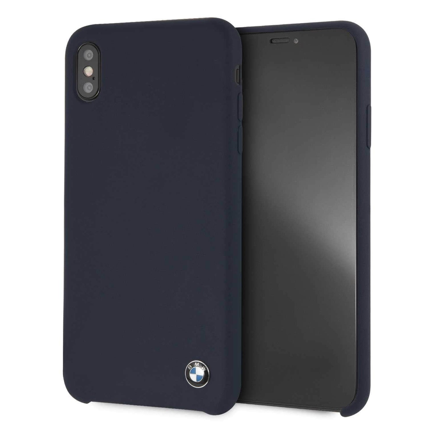 BMW iPhone XS Max Hard Case - Navy Silicone
