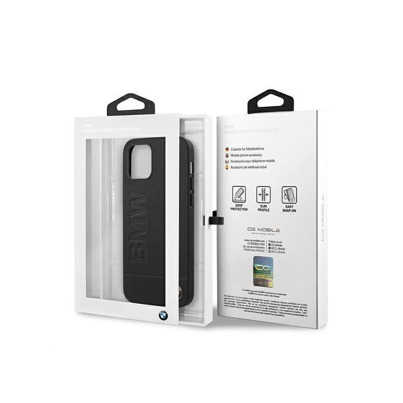 BMW iPhone 12 / 12 Pro Case - Raised Logo LM Signature - Black