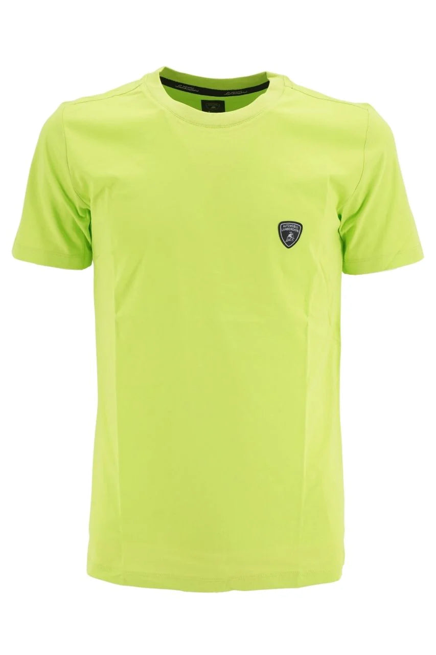 Lamborghini Men's Small Logo T-Shirt Green-Fanwear