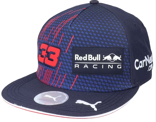 Red Bull Racing Kids Max Verstappen Flat Brim Cap 2021-RP Teamwear