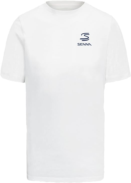 Ayrton Senna Monaco Graphic T-Shirt White 2023-Fanwear