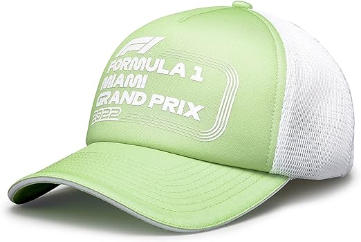 F1 Pastel Miami Trucker Cap Pistachio-Fanwear